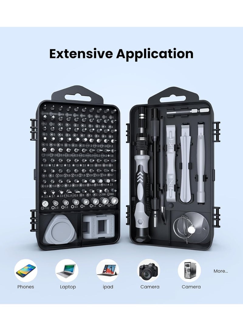 115 in 1 Precision Screwdriver Set Professional Magnetic Repair Tool Kit for Phone, Computer, Watch, Laptop, Xbox, Macbook, Game Console, Eyeglass, Electronic - Image 4